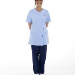 Blouse dame Celine Sergé Blanc 5