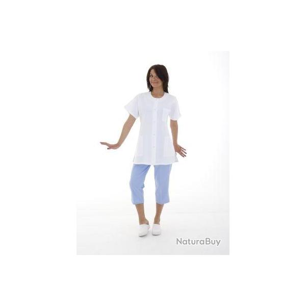 Blouse dame Doris Serg Cretonne blanche 1