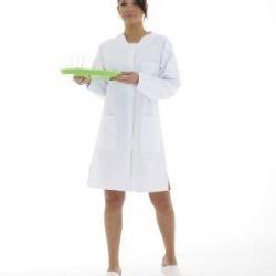 Blouse dame Elodie Sergé Blanc coton Bio 4