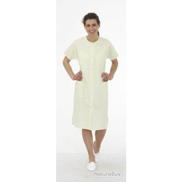 Blouse dame Catherine Cretonne Blanche Coton 5