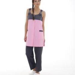 Blouse dame Clémentine Sergé Orchid/Rayé Anthracite 1