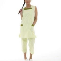 Blouse dame Jade Sergé Blanc 0