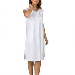 Blouse dame Cécile Sergé Nil/Rayé Vert 5