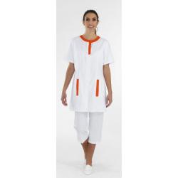 Blouse dame Myriam Blanc/Clémentine 4