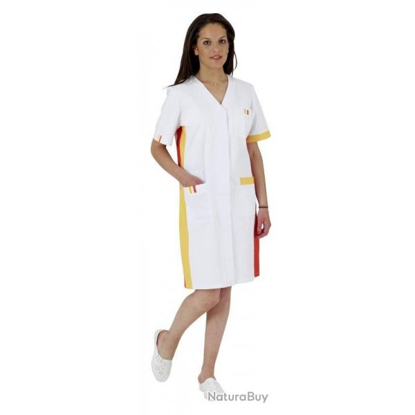 Blouse dame Ambre Noir/Blanc/Atoll 2