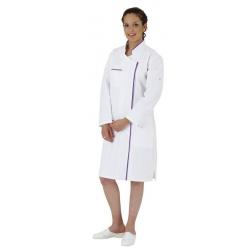 Blouse dame Adeline Blanc/Violine 3