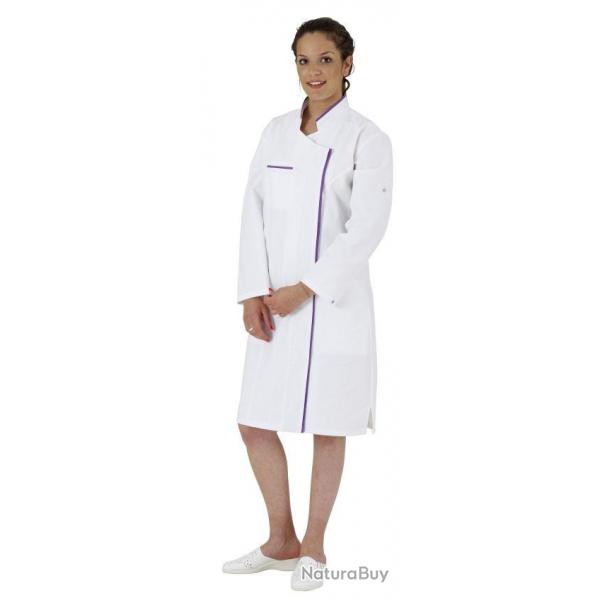 Blouse dame Adeline Blanc/Violine 6