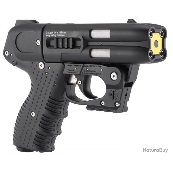 PIEXON - JPX4 LASER COMPACT - JET DEFENDER - NOIR + 4 CARTOUCHES OC