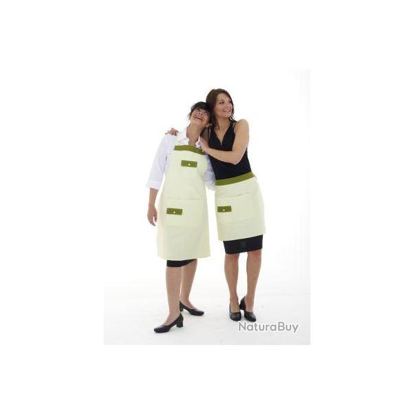 Tablier Pche Beige/Hibiscus