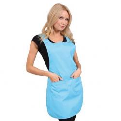 Tabliers lotus blanc Framboise Rayé bleu
