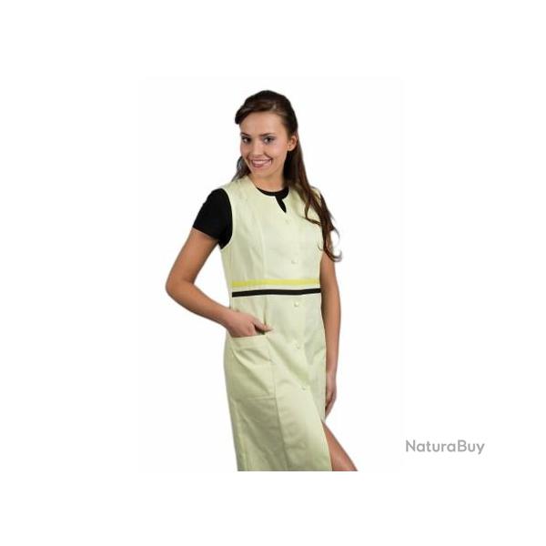 Blouse de travail sans manches pour Dame LOUISE 3 Gris