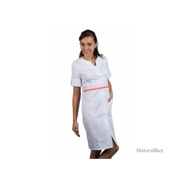 Blouse de travail manches courtes pour Dame LOUISE 5 Anis