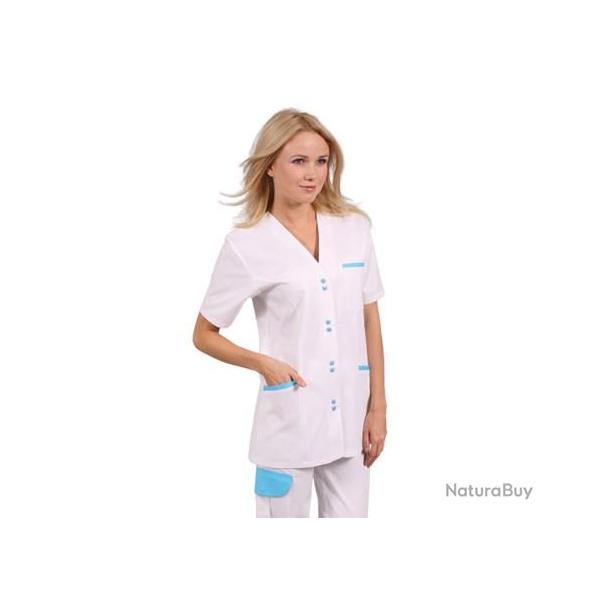 Tunique de travail pour Dame Ella 6 Blanc Anis