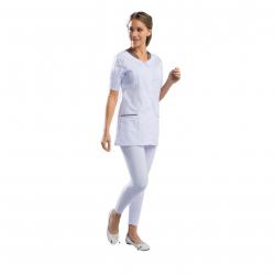 Tunique de travail pour Dame AMANDINE 2 Noir/Taupe