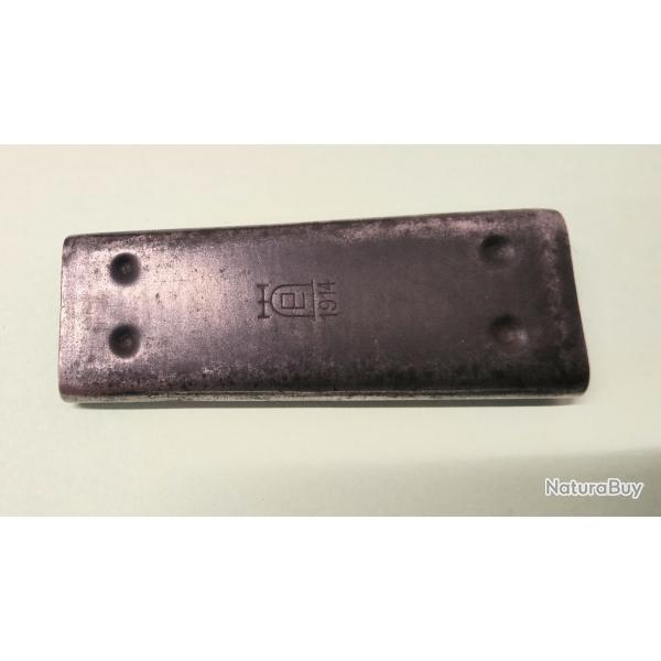 Capot de protection de boitier chargeur de mauser allemand modle 1888(dat 1914)