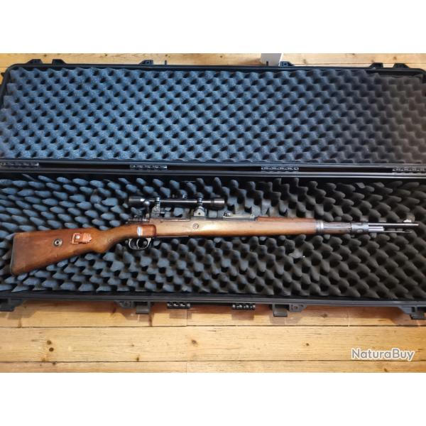 MAUSER KARABINER 98K  DE 1937 CALIBRE 7x64 EQUIPE D'UNE LUNETTE CARL ZEISS ZIELVIER