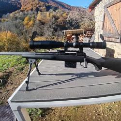 Carabine Savage calibre 308 gaucher avec lunettes Burris 5x25x50