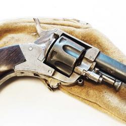 PETIT REVOLVER DE POCHE PUPPY TYPE BULL DOG SA.DA CALIBRE 22 SHORT - BELGIQUE XIXè XIX eme Belgique 