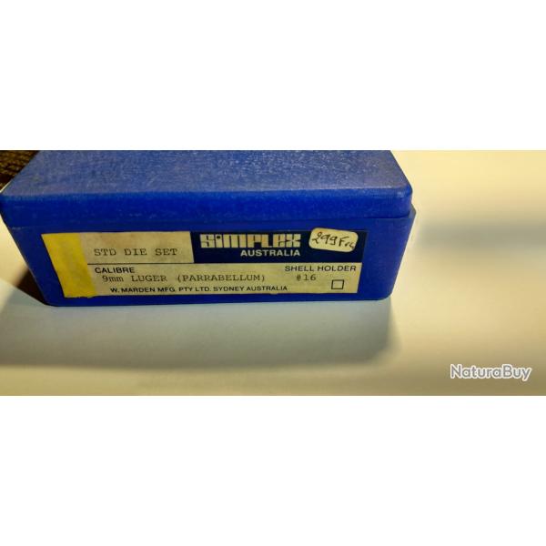 Outils rechargement Simplex 9 para