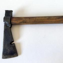 Outil Ancien Art Populaire Hachette Artisanale Arrache-Clous Acier Tremp&eacute;