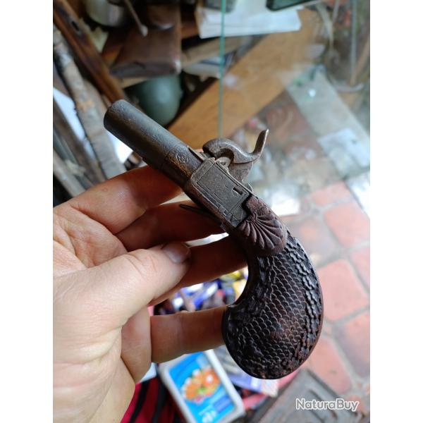 Pistolet a percussion a restaurer  n3