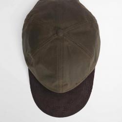 Casquette Barbour ASHBY visière velours marron