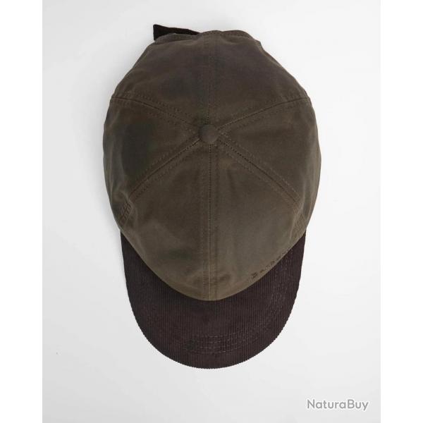 Casquette Barbour ASHBY visire velours marron