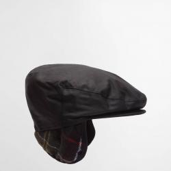 Beret Casquette plate Barbour Cheviot cirée avec oreillettes M