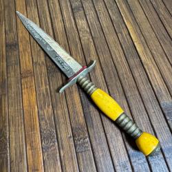 DAGUE DE MARINE SOLINGEN LAME GRAVÉE D'ANCRES DE MARINE