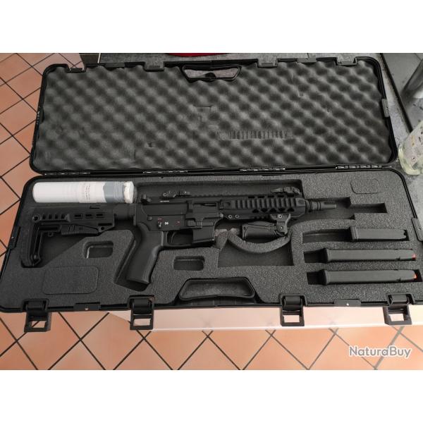 Legacy Armament UT512 (AR-15 EXTREME - 9mm - 3 chargeurs + poigne tactique + silencieux neuf