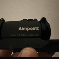 Aimpoint microH2 et montage nomad dentler