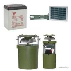 Pack Agrainoir Automatique + Batterie 12V + Panneau Solaire