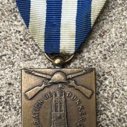 Rare M&eacute;daille Comm&eacute;morative Lib&eacute;ration de Dunkerque 1944/45