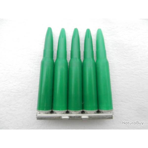 un clips de 5 cartouches  blanc plastique blanc class D.I