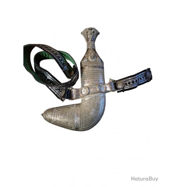 Kandjar soltana d'omane XX me en mtal argent