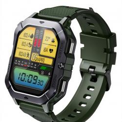 Montre militaire connectée écran 2 pouces Surveillance santé 24/24 - 110 modes d'exercice physique