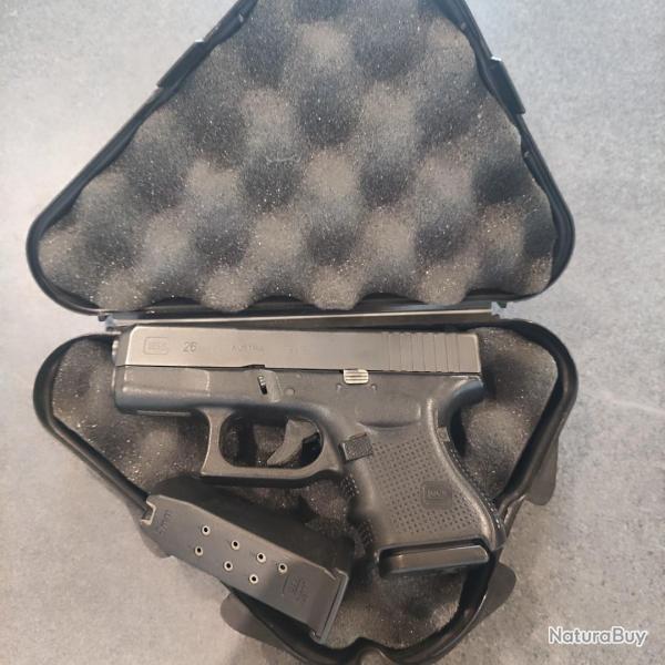 Pistolet Glock 26 Gen3 calibre 9 mm Luger occasion