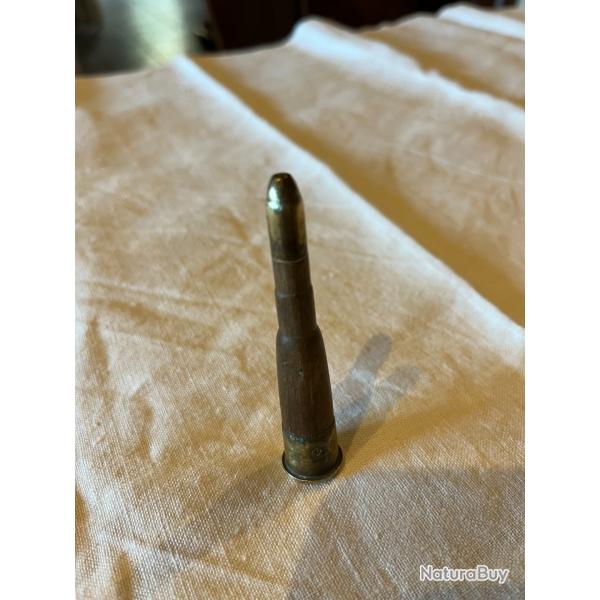 une munition de manipulation en bois et laiton mod 8 mm lebel