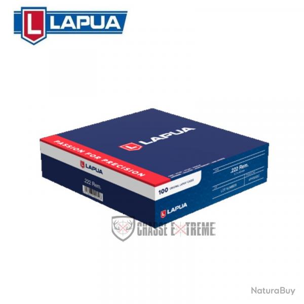 100 Douilles LAPUA Cal 222 Rem