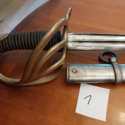 Sabre Troupe Mod 1854 même numéro  Dragon / Cuirassier France