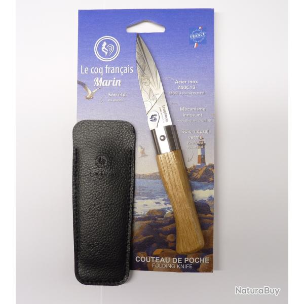 Couteau Le Coq Francais MARIN + Etui