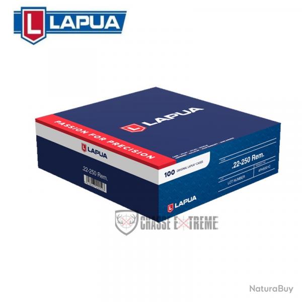 100 Douilles LAPUA Cal 22-250 Rem