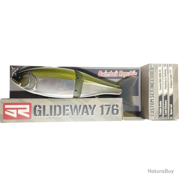 Poisson Nageur Swimbait Republic Glideway 17,6cm 17,6cm 80,5g Green Back