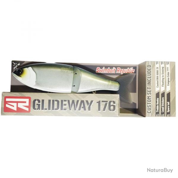 Poisson Nageur Swimbait Republic Glideway 17,6cm 17,6cm 80,5g Green Glass