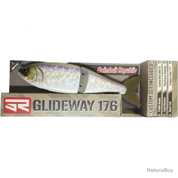 Poisson Nageur Swimbait Republic Glideway 17,6cm 17,6cm 80,5g Aurora Shad