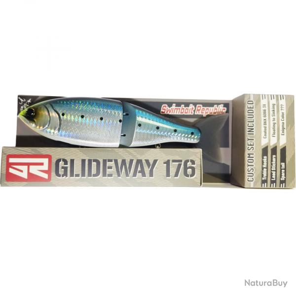Poisson Nageur Swimbait Republic Glideway 17,6cm 17,6cm 80,5g JDM Sardine