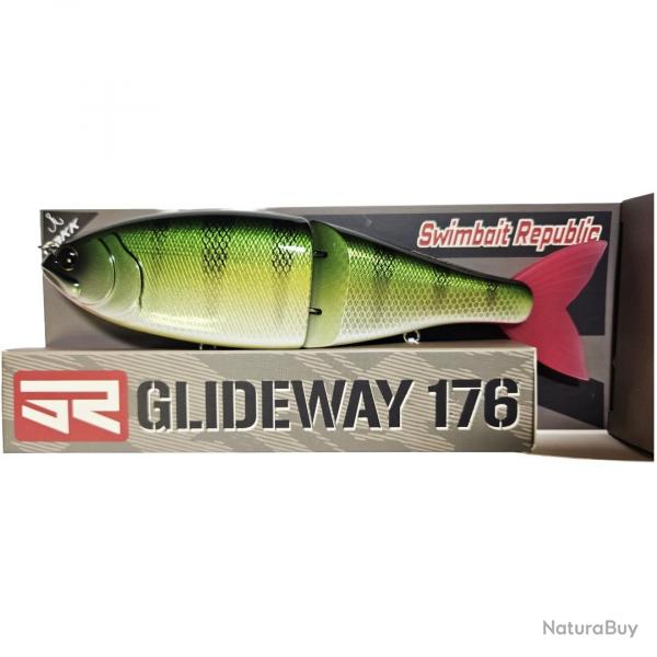 Poisson Nageur Swimbait Republic Glideway 17,6cm 17,6cm 80,5g Babylon Perch