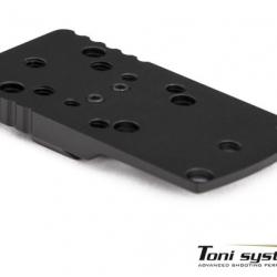 Plaque de base à queue d'aronde (type B) pour point rouge pour STI 2011 - EXECUTIVE - TONI SYSTEM