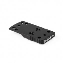 Plaque base queue d'aronde (type A) pour point rouge pour 1911 Kimber/BUL M5 1911/1911 BOMAR SIGHT