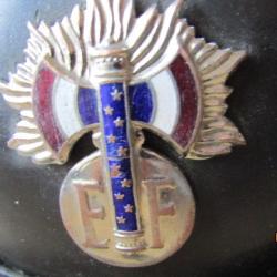 casque garde du maréchal Pétain Vichy ww2 seconde guerre mondiale  EF Etat Français Augis Lyon
